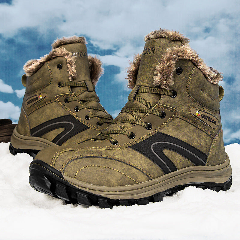 Cotton Winter Plus Velvet Warm Plus Size Hiking Boots