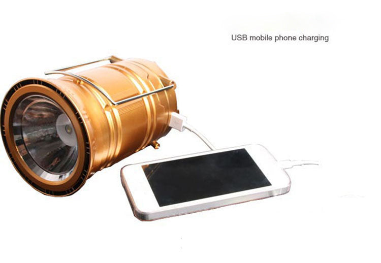 Multifunctional telescopic camping lantern