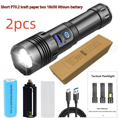 Outdoor Camping Emergency Rechargeable Flashlight
