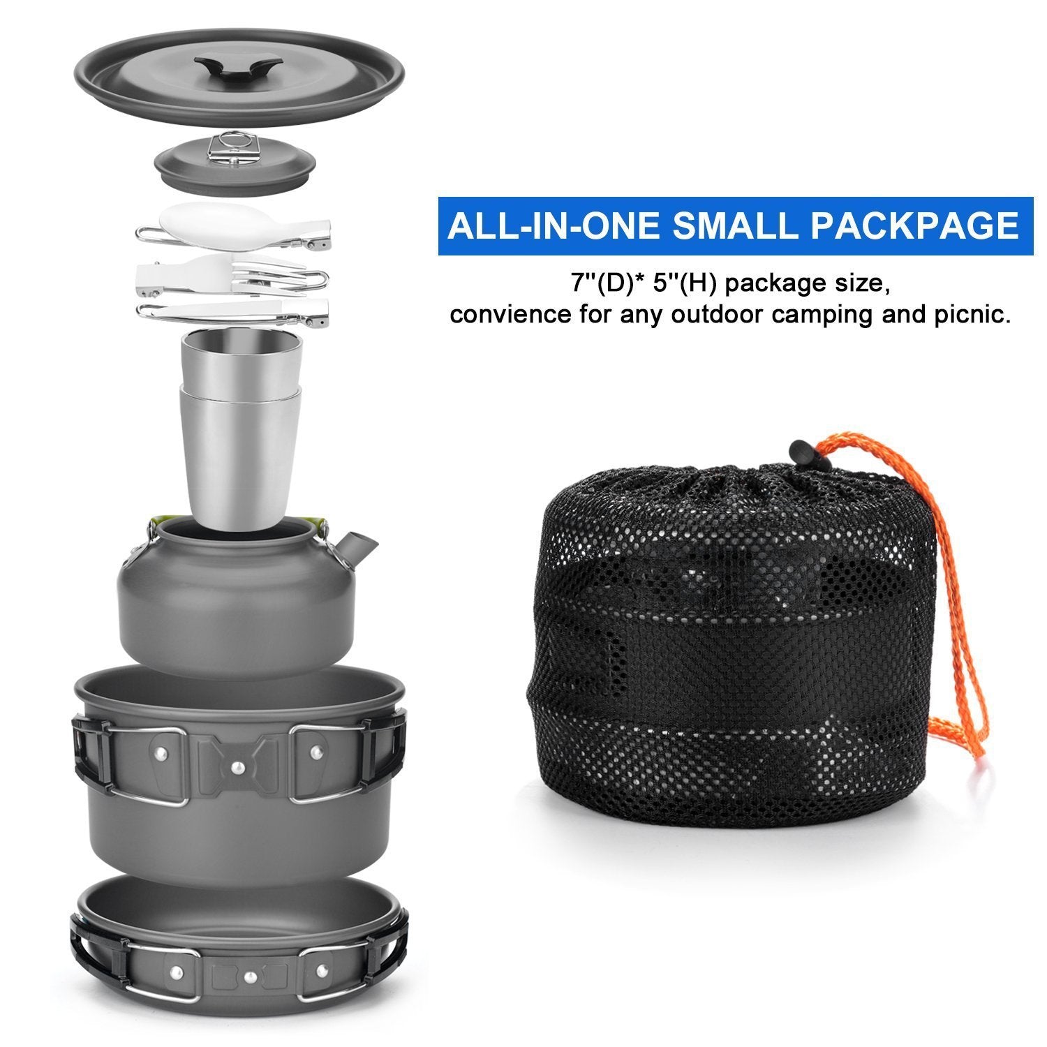 Outdoor Camping Cookware Cutlery Utensils Set