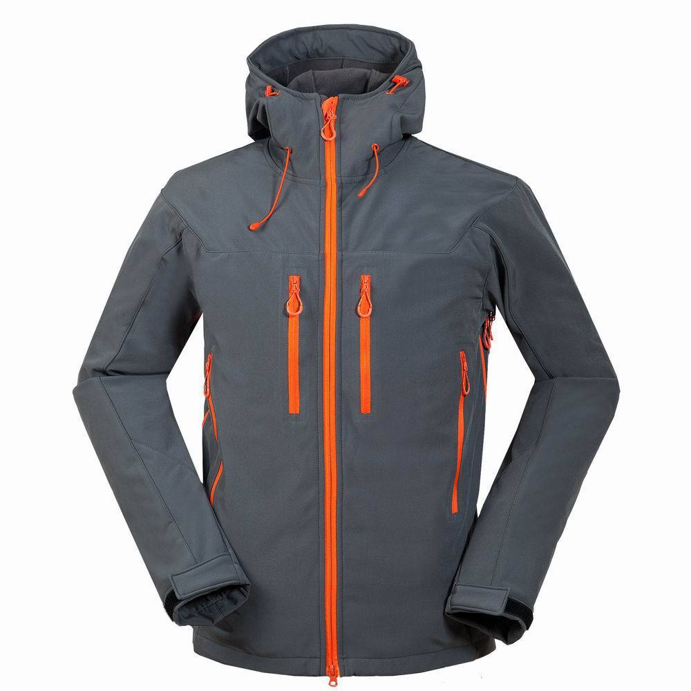 Men outdoor mountaineering camping shell jacket