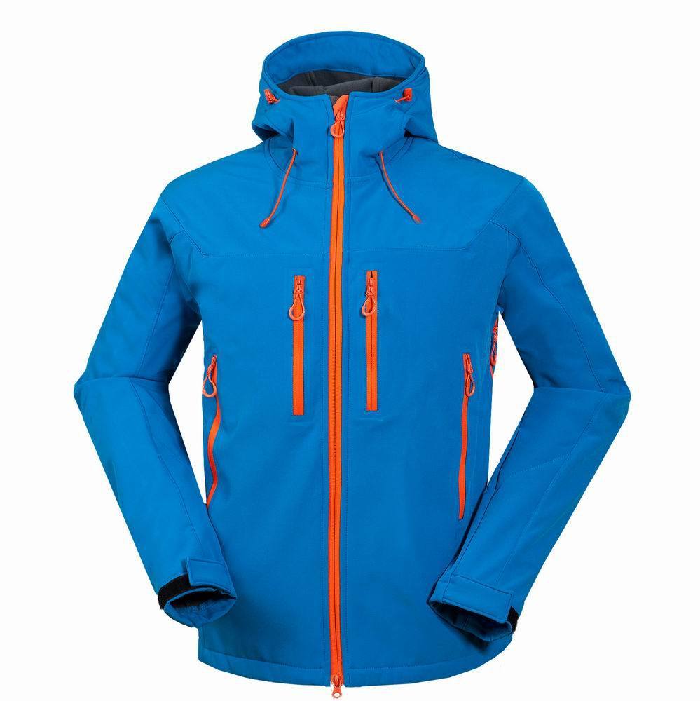 Men outdoor mountaineering camping shell jacket