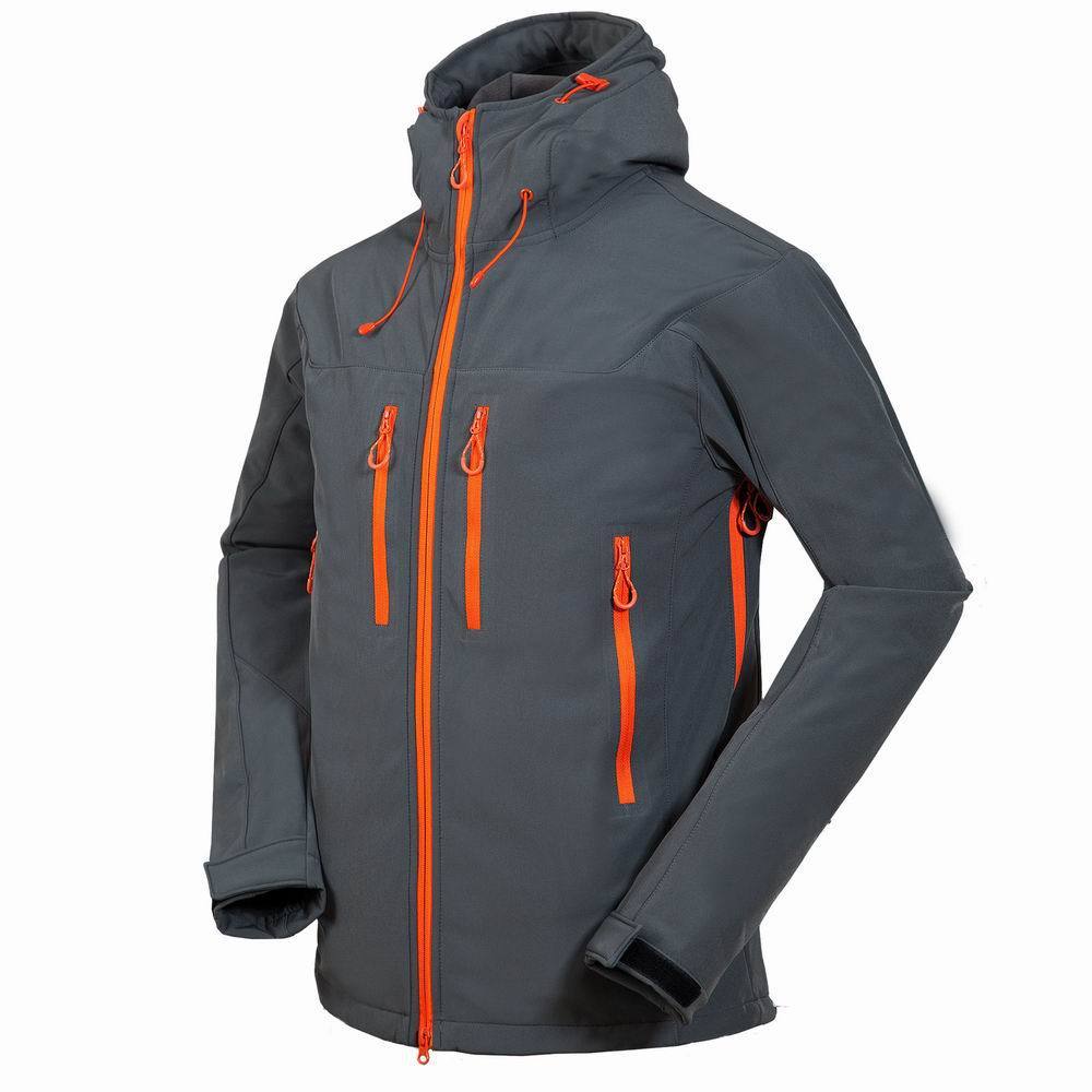 Men outdoor mountaineering camping shell jacket