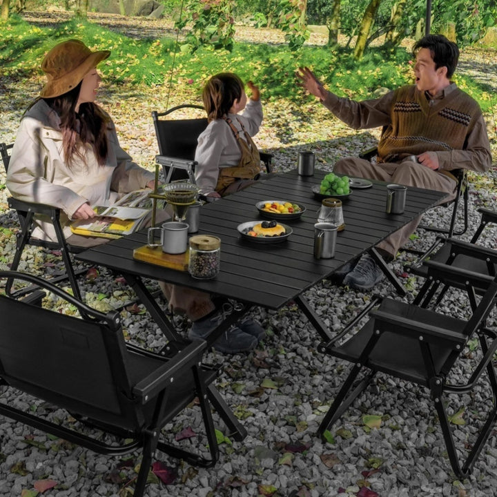 Outdoor Camping Folding Egg Roll Table