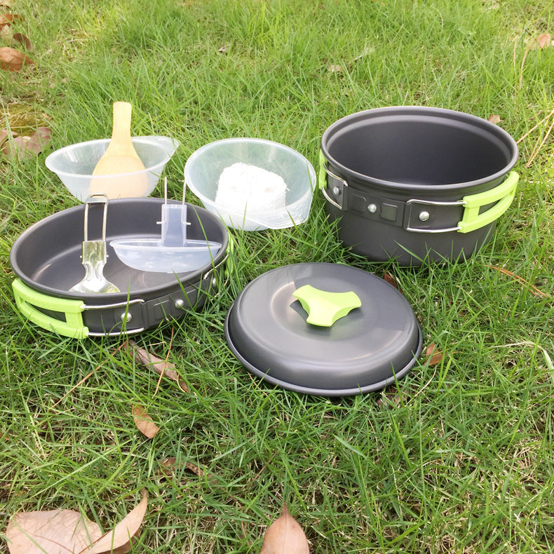 Outdoor 1-2 people camping cookware set