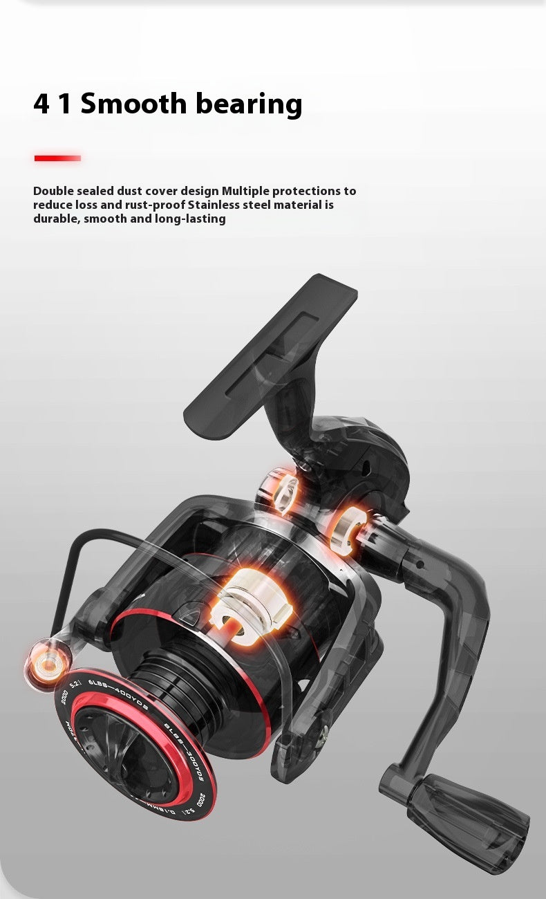 Lure Fishing Telescopic Spinning Reel