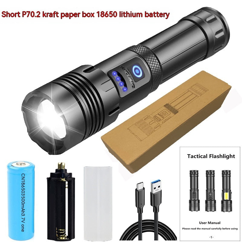 Outdoor Camping Emergency Rechargeable Flashlight