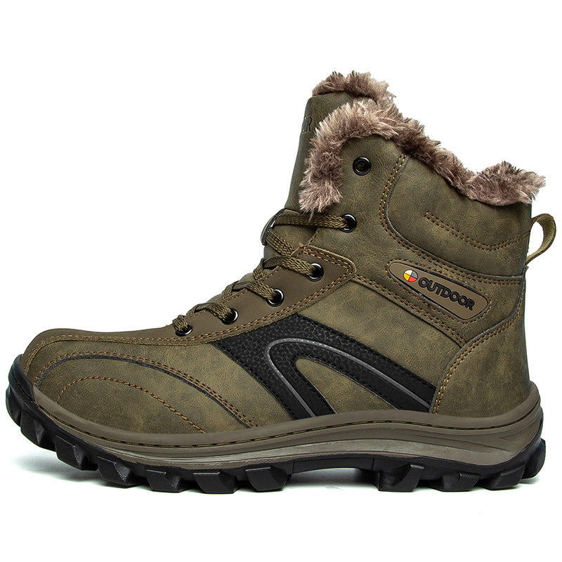 Cotton Winter Plus Velvet Warm Plus Size Hiking Boots