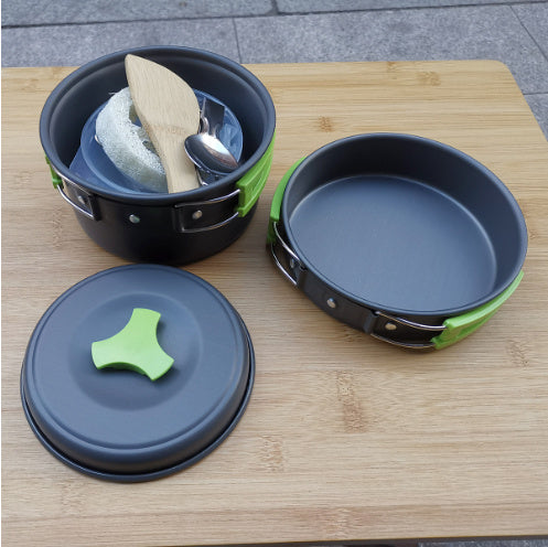 Outdoor 1-2 people camping cookware set