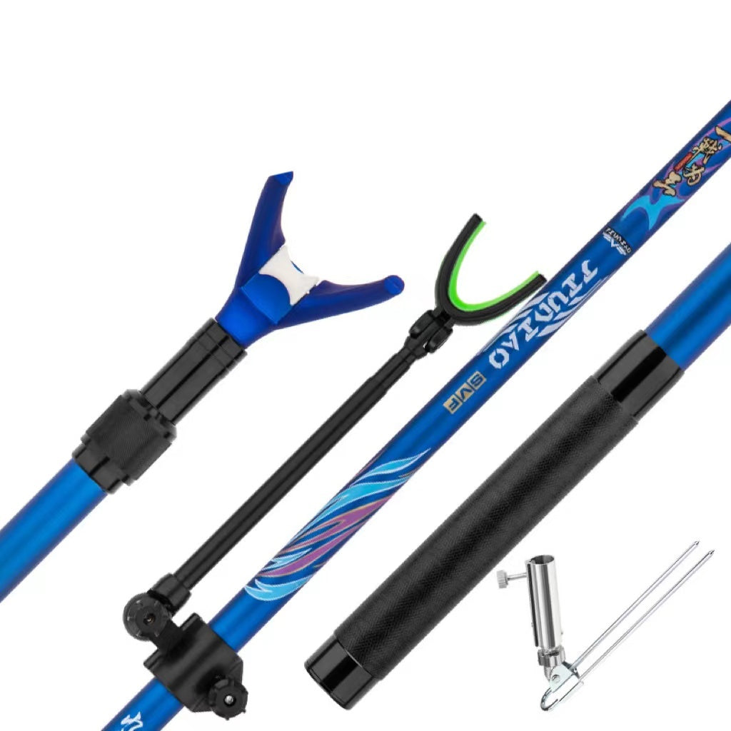 Carbon Battery Support Fishing Rod