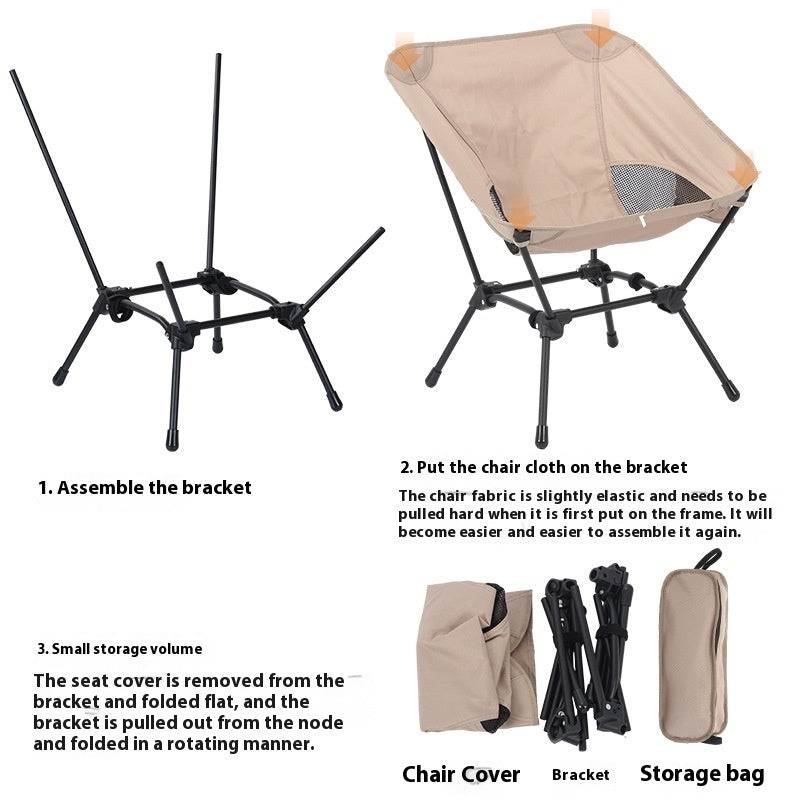 Square Camping Convenient Leisure Folding Chair